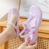 Sabots imprimés pour femmes, nouvelle collection été, plateforme antidérapante, chaussures en gelée avec embout, pantoufles et sandales en plastique, chaussures en gelée