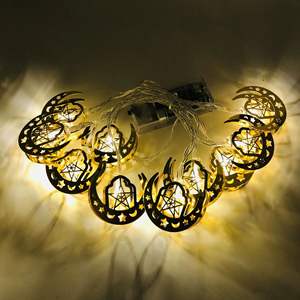 Décoration Lumineuse Ramadan Eid Château Palais Mois <span class=keywords><strong>de</strong></span> Prière Lumière Décorative Musulmane Mubarak 2026 Guirlande Lumineuse Étoile Lune LED - Product Image 6