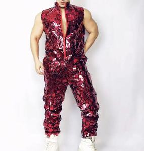 Body de Lentejuelas de Espejo para <span class=keywords><strong>Hombre</strong></span> Bailarín en Escenario Traje para Discoteca Bar Atuendo <span class=keywords><strong>Rave</strong></span> Ropa para Actuación de Gogo Dance - Product Image 6