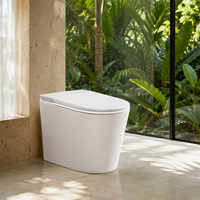WC intelligent avec musique, bidet électrique, siège chauffant, chasse d'eau automatique, couvercle automatique et télécommande