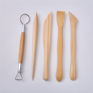 Cpatrick 5pcs 6 "Poterie et Argile Sculpture Couteau Poterie Aiguiser Modélisation Outils Ensemble pour Sculpture Poterie - Product Image 6