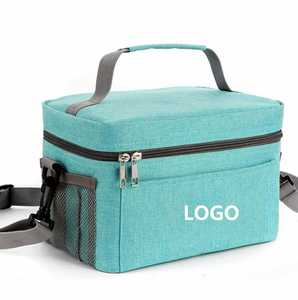 Bolsa de Almuerzo Aislada y Reutilizable para Hombres y Mujeres, Bolsa Térmica Impermeable para Alimentos, Congelable, con Correa de Hombro Ajustable - Product Image 1