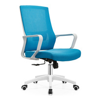 Chaise de bureau ergonomique et moderne, pivotante, en maille à dossier central, pour ordinateur, fauteuil rotatif