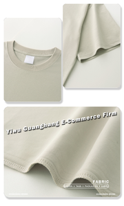 Camiseta <span class=keywords><strong>de</strong></span> 240g con Tela Sorona Tech, Tacto Fresco, Secado Rápido, Protección UV, Color Sólido, Estilo Americano Holgado, Casual, <span class=keywords><strong>Juvenil</strong></span> y Moderno <span class=keywords><strong>para</strong></span> Hombre - Product Image 3