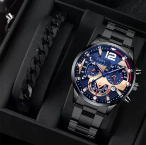Montre pour homme pour le commerce extérieur, vente chaude transfrontalière, montre pour homme d'affaires, style chinois classique, montre pour homme avec bracelet en acier, quartz - Product Image 5