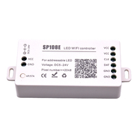 Controlador LED Bluetooth para APP, Compatible con WS2811 USC1903 SK6812, Controlador WiFi SP108E para Luces LED Direccionables, Control Remoto WiFi Magic
