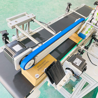 Machine d'étiquetage entièrement automatique pour coins de boîtes à 90 degrés, applicateur d'étiquettes transparentes à rabat, équipement d'application de codes-barres