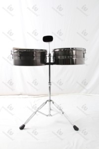 Juego de Instrumentos de Percusión de Fábrica OEM, 13+14 <span class=keywords><strong>Timbales</strong></span>, Campana de Vaca y Soporte - Material Totalmente Metálico - Product Image 2