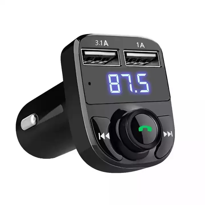 Charger And Adapter BT FM Hand-free Phone Chargers In Car Dual USB Apdapter USB Car Charger