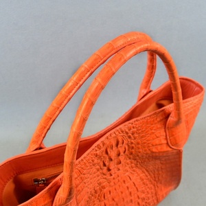 Túi xách nữ da cá sấu màu cam sang trọng, da thật, ví nữ, túi thời trang da kỳ lạ, túi xách nữ hàng hiệu, túi Quảng Châu - Product Image 6