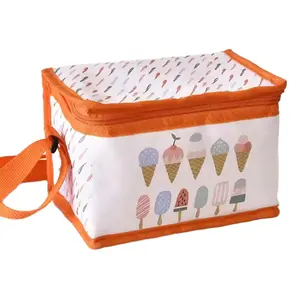 Individuelle wasserdichte Kinder-Lunchbox aus Polyester Kühlschrank Kinder, kunstvolle Cartoon-Lunchbox-Tasche für Kinder in der Schule