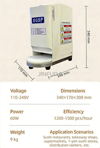 Nouvelle machine à rouleaux de <span class=keywords><strong>sushi</strong></span> automatique à haute efficacité, machine à <span class=keywords><strong>sushi</strong></span> électrique 220V en acier inoxydable <span class=keywords><strong>portable</strong></span> pour les entreprises - Product Image 4