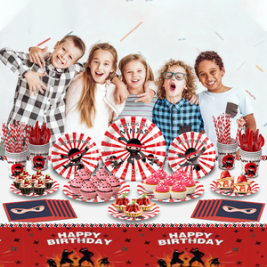 Ensemble de fournitures pour fête d'anniversaire sur le thème de Ninja, très vendu, pour enfants, décorations pour célébration d'anniversaire - Product Image 2