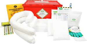 Kit anti-déversement d'hydrocarbures robuste SABER 45 litres avec conteneur robuste pour sites difficiles et interventions en extérieur - Product Image 2