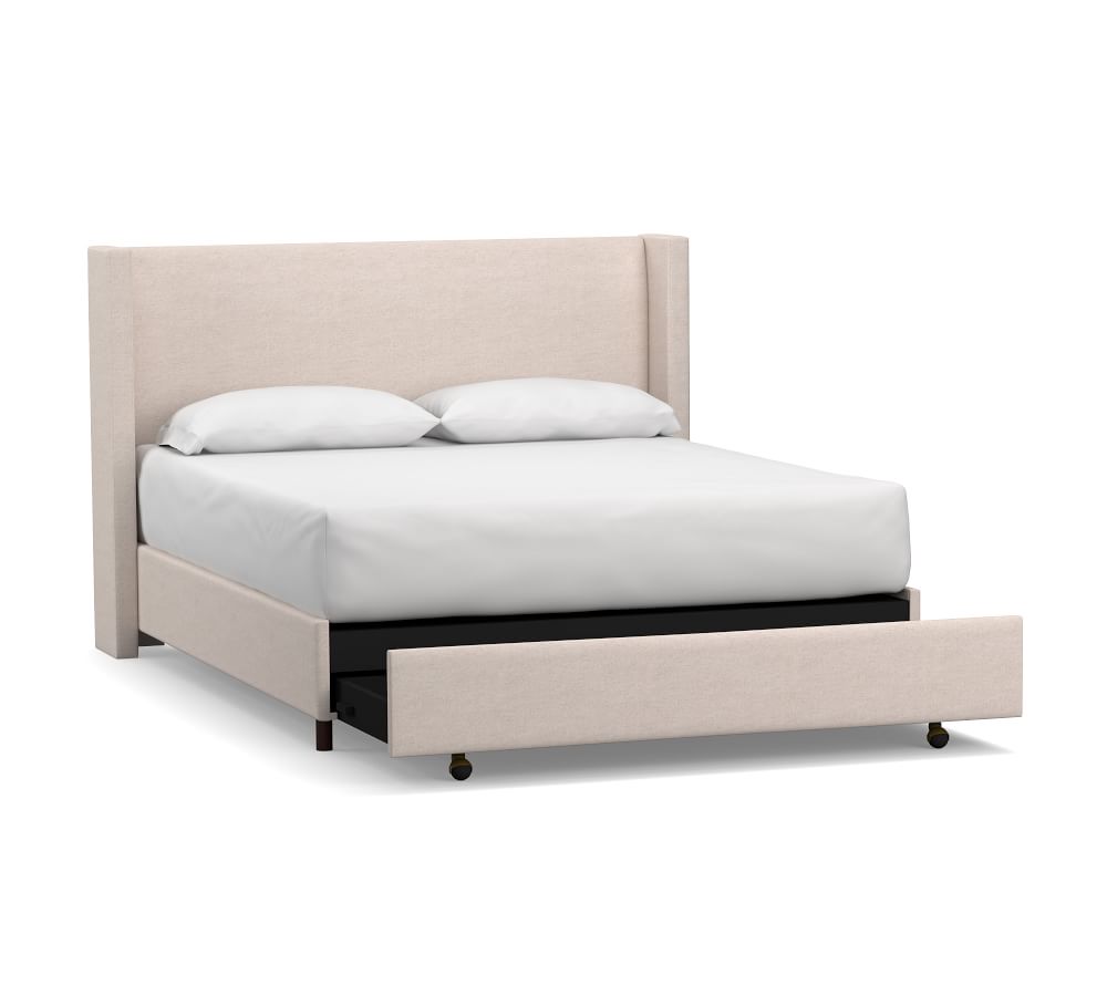 bed set bed bedroom furniture shelter upholstered footboard storage platform bed