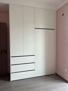 Bedroom Wall Design Wooden Cabinet <strong>Wardrobe</strong> with Mirror Elegant Clothes <strong>Storage</strong> <strong>Solution</strong> - Product Image 4