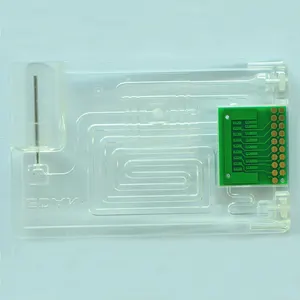 Cetakan Injeksi Kustom Fluidic Core Life Science Acrylic Parts Mesin Cetakan Medis Chip Microfluidic untuk Deteksi Gen