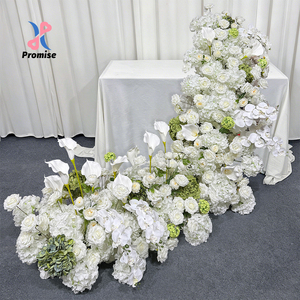 Arreglo Floral Artificial de Orquídeas Blancas y Vegetación Natural para Decoración de Jardín, Bodas y Eventos al Aire Libre - Product Image 1