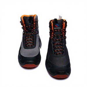 נעלי בטיחות תעשייתיות גבוהות נגד ריסוק עם מגן בוהן קומפוזיט ו-TPU לגברים ונשים - Product Image 1