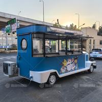 Camion de restauration mobile certifié CE DOT, hamburgers, shawarma, barbecue, pizza, glaces, snacks, chips, remorque