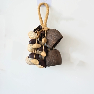 Campana de Viento Colgante de Frutas Secas Naturales al por Mayor, Instrumento de Percusión para Baño Sonoro y Decoración Boho para Bolsos - Product Image 1