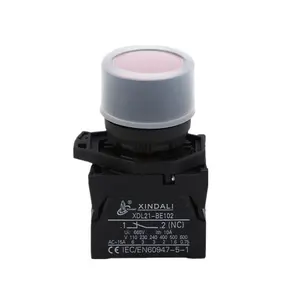 XDL21-EP42 IP65 22mm industrial waterproof plastic flush push button switch