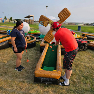 Terrain <span class=keywords><strong>de</strong></span> golf gonflable portable rond 3/6/9 trous mini golf gonflable fou putt parcours <span class=keywords><strong>de</strong></span> golf jeux <span class=keywords><strong>de</strong></span> sport avec souffleur d'air - Product Image 3