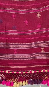 <b>Red</b> Cotton Bhujodi <b>Saree</b> Traditional Handwoven Ethnic Designer Handloom <b>Saree</b> Elegant Wedding Festive Party Wear for Women - Product Image 2