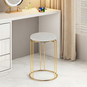 Tabouret de maquillage de luxe léger, <span class=keywords><strong>chaise</strong></span> de <span class=keywords><strong>coiffeuse</strong></span>, tabouret antidérapant domestique, tabouret de manucure, tabouret de vestiaire en acier <span class=keywords><strong>et</strong></span> fer, mobilier de salon - Product Image 3