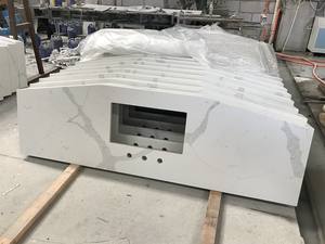 Fournisseur de comptoirs en marbre artificiel Calacatta blanc en quartz - Product Image 4