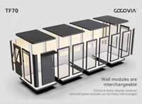 COCOVIASpacious Maison de jardin en aluminium de 22,8 m² |   Studio préfabriqué résistant aux intempéries pour le télétravail, les invités de nuit et comme espace de loisirs