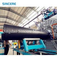 Máquina para Tuberías de Drenaje de Plástico por Gravedad, Equipo de Extrusión de Tuberías Corrugadas de HDPE con Espiral, Línea de Extrusión
