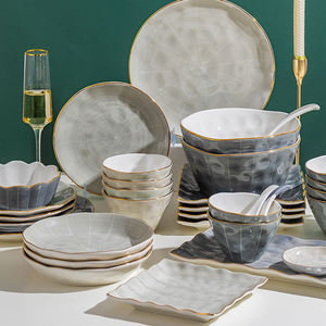 Juego de platos de cerámica para <span class=keywords><strong>cena</strong></span>, vajilla de porcelana de nuevo estilo, vajilla para restaurante, precio <span class=keywords><strong>2021</strong></span> - Product Image 3
