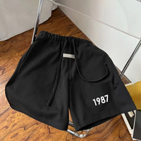 Shorts de marque à logo personnalisé, tendance, 100% coton avec étiquette, shorts de dessin animé pour hommes