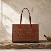 Fabricant de sac fourre-tout marques OEM dames mode grande main en cuir véritable sac fourre-tout à bandoulière pour les femmes