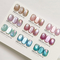 Collection AILANUO Sakura Twinkle Cat Eye, 9 teintes, 15 ml, vernis gel UV magnétique non toxique, végan, effet brillant, à retirer par trempage