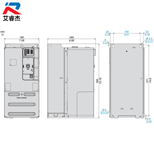 Nuevo convertidor de frecuencia original ATV340D15N4E, serie ATV340, variador de frecuencia Ethernet trifásico de 380-480V y 15kW, ATV340D15N4E - Product Image 2