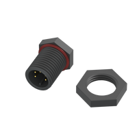 AHUA 5PIN Extended Male Female Wire Harness M08 Circular Nylon 1A DC Power Connector IP68 5P Led Lighting Waterproof Plug
