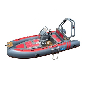 Bateau semi-rigide en aluminium de luxe CE 390 12,8 pieds Orca avec cabine et moteur, bateau pneumatique pour la pêche SP390 L - Product Image 4