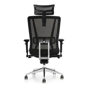 Luxury Ergonomic Office Chair High Back Comfortable Executive Manager Lift Chair Home Featuring PU Metal Steel Iron Materials