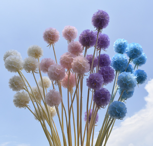 Un mazzo di fiori per la sposa a 10 stelo decorazione di fiori secchi a forma di foglia per decorazioni per feste in ufficio - Product Image 4