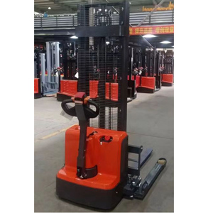 CJLIFT1.5Tonトランシーバー電動スタッカー4mリフティング高さ電動パレットスタッカー調節可能なストラドルタイプ - Product Image 2