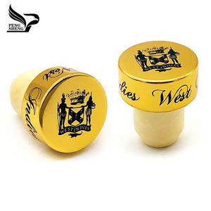 Logo personalizzato goffrato t a forma di tappo di Gin sintetico sughero con Alumimia Cap prodotti cinesi - Product Image 4