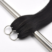 Extensions de cheveux en plumes de qualité supérieure, 100% cheveux humains véritables, une seule mèche, une seule ligne de plumes, best-seller