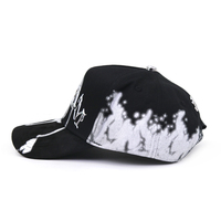 Gorra de Béisbol con Estampado Completo y Diseño Curvo, Gorra Personalizada con Logotipo Metálico, Gorra de Hip-Hop con Diseño de Esqueleto Humano para Hombre