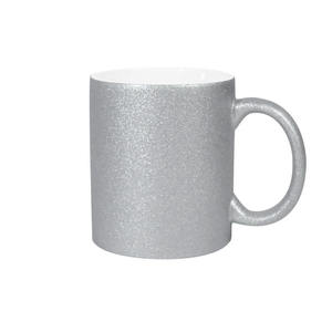 Mug en porcelaine doré effet perle 11oz, style glamour, vaisselle promotionnelle - Product Image 4