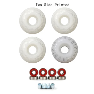 90% alto rebote 22 pulgadas monopatín PU rueda Flash rueda para Longboard 75*<span class=keywords><strong>56mm</strong></span> rueda - Product Image 3