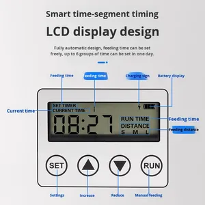SUNSUN Distributeur automatique de nourriture pour poissons et carpes koï en plastique solaire, alimentation programmée intelligente, intérieur/extérieur, 110-240V, grande surface - Product Image 3