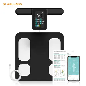 Big Va Screen Professional Body Weighing Human Health Monitor 8 Electrode Composition Analyzer Smart Body Fat Scale