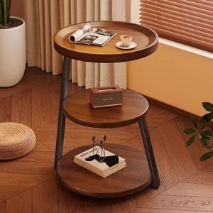 Mesita de noche francesa de metal de estilo nórdico, estante para mesita de noche, mesita de noche, mesa de centro móvil para dormitorio, mesa auxiliar para el hogar - Product Image 1